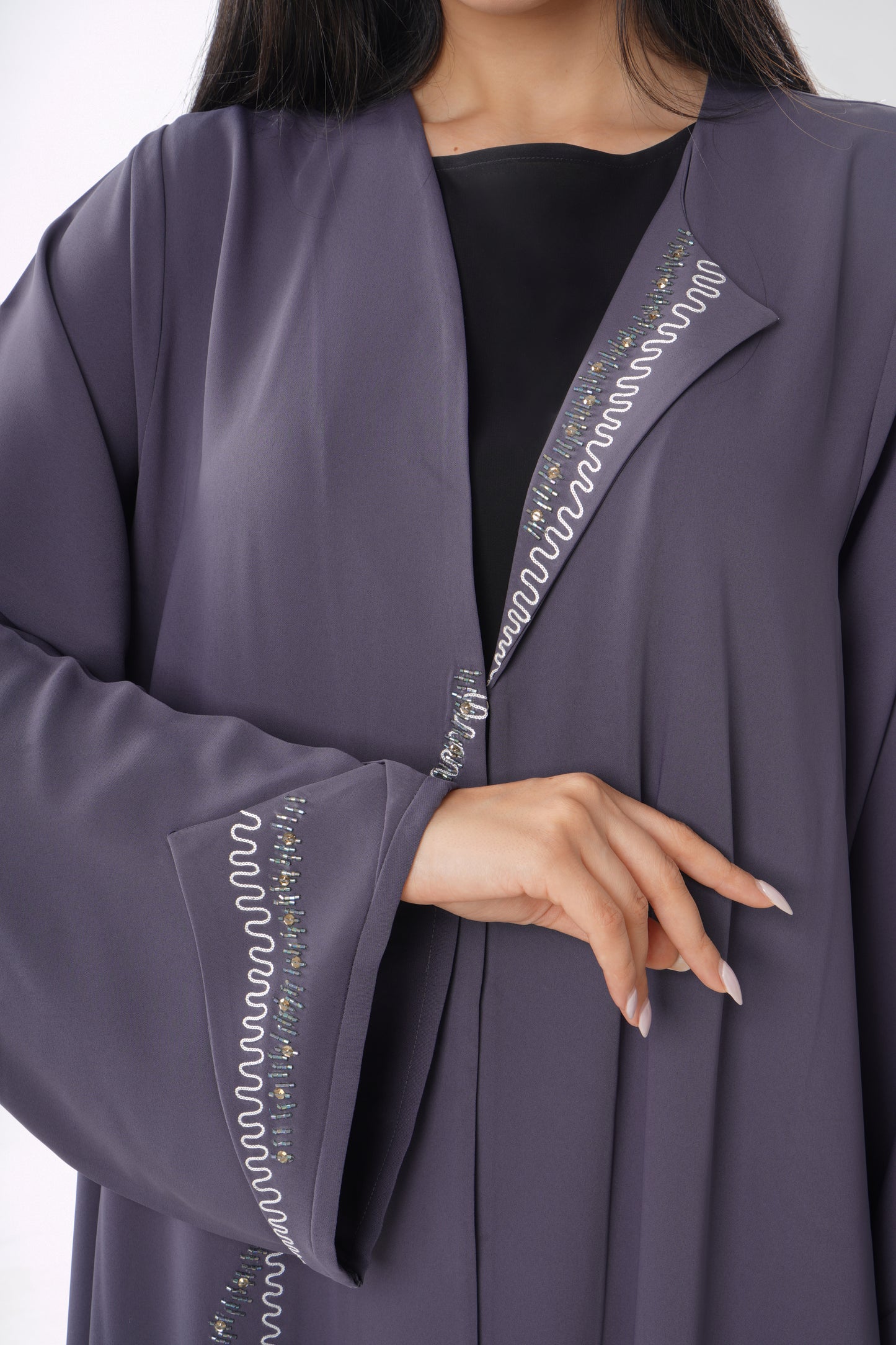 Lapel Abaya Design