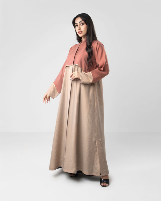 Dual Color Abaya Style