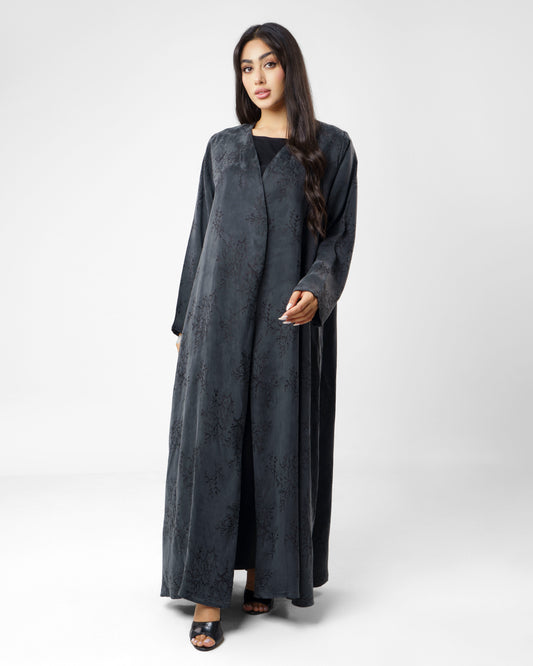 Textured Abaya Black