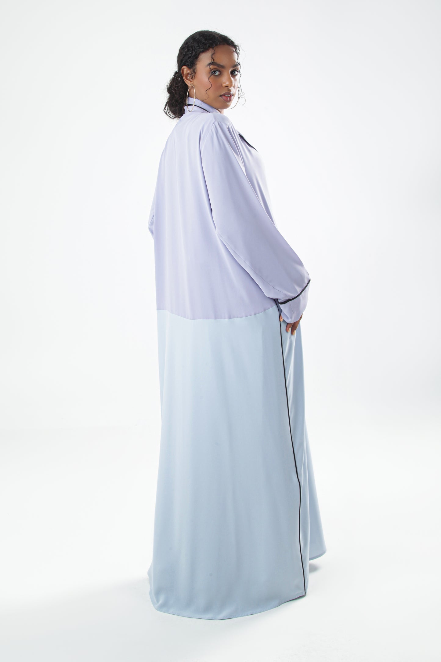 Dual Color Modest Abaya