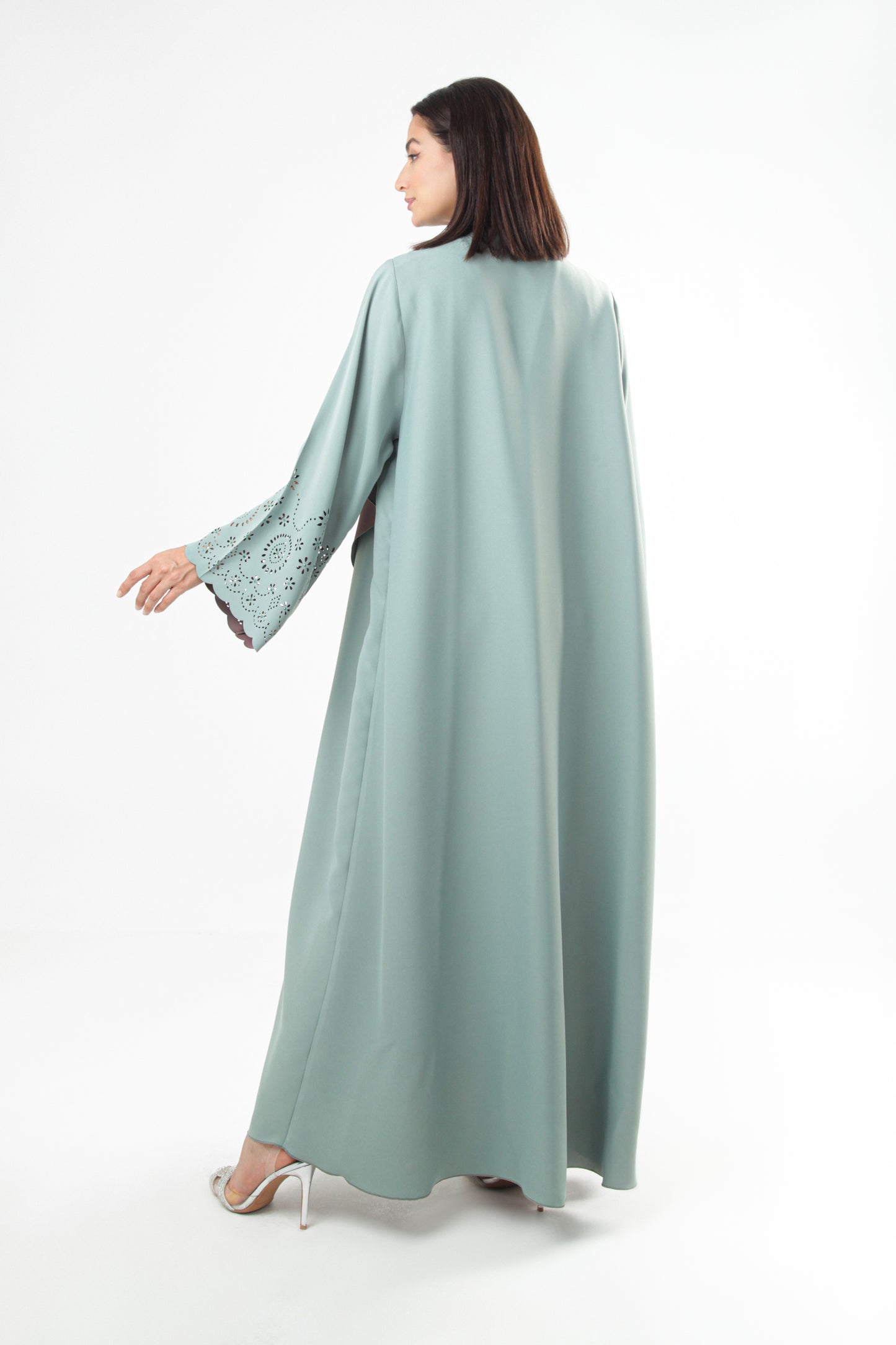 Dual Color Arabic Style Abaya