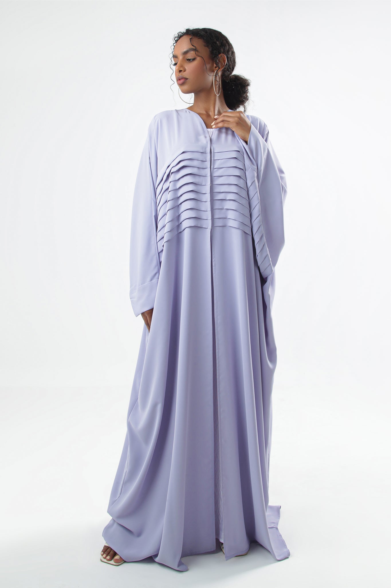 Oversized Design Purple Abaya