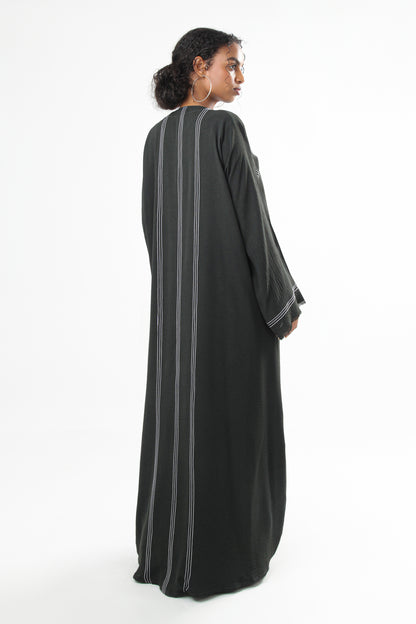 Abaya Dress Front Trim