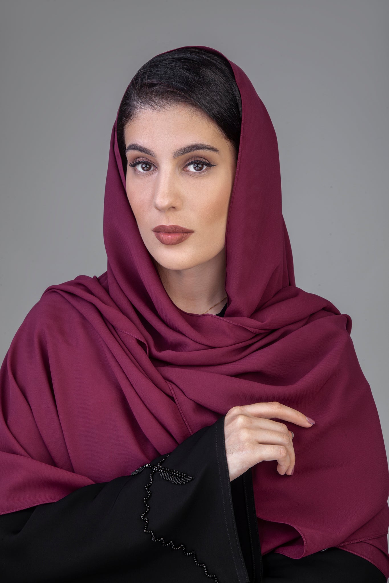 Maroon Chiffon Sheila Hijab