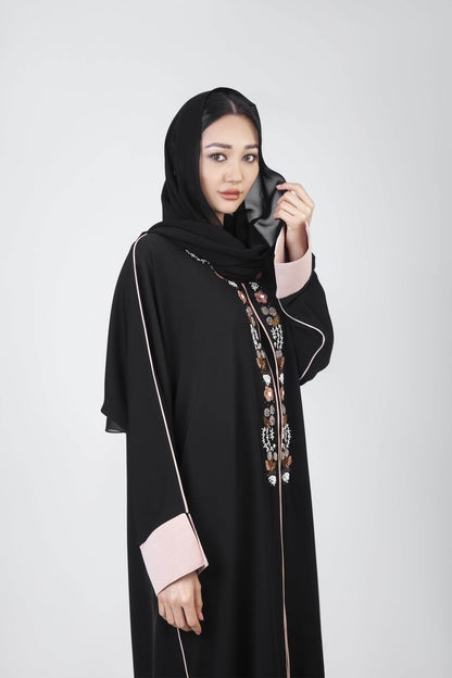 Embroidered Details Emirati Abaya