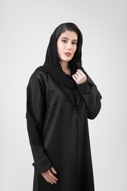 Trending Elegant Abaya With Bead Embellishment