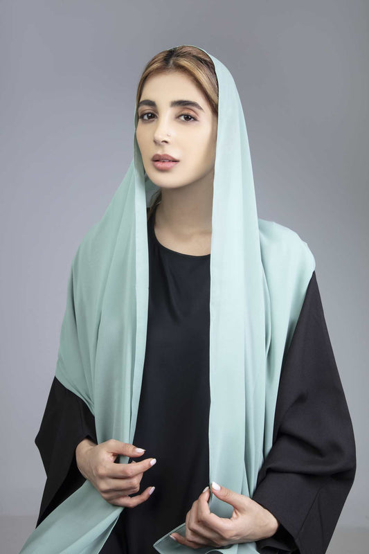 Light Turquoise Chiffon Sheila Hijab