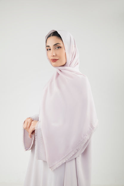 Color Abaya With Trimmed Design