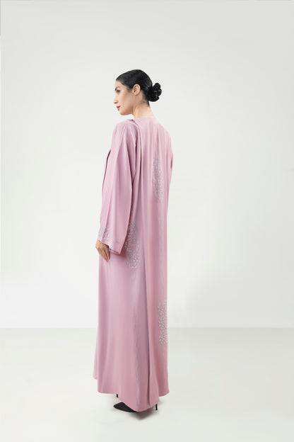 Modern Pink Design Abaya